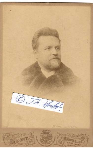 PIERRE-EMILE ENGEL (1847-1924) französischer Opernsänger, Tenor, Schüler von Gilbert Duprez in dessen Oper Jeanne d´Arc er 1865 debütierte, viele Uraufführungen, bedeutender Wagner-Tenor