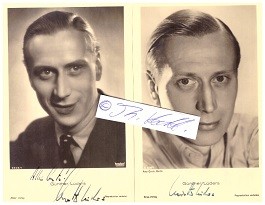 GÜNTHER LÜDERS (1905-75) deutscher Schauspieler und Regisseur, u.a. DREI MÄNNER IM SCHNEE / german actor and director