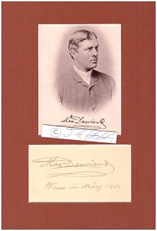 MAX DEVRIENT (1857-1929) dt.-österr. Schauspieler, Hofschauspieler am Burgtheater, Oberregisseur, seine frühen Rollen als eleganter Zyniker begründen das nach ihm benannte Devrient-Fach