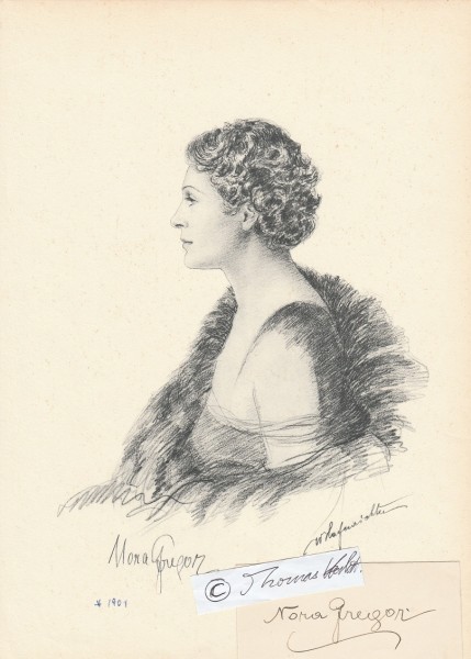 NORA GREGOR (1901-49 Chile) österreichische Schauspielerin, Kammerschauspielerin am Wiener Burgtheater