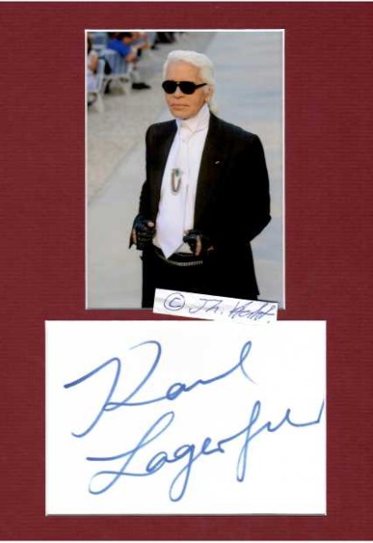 KARL LAGERFELD (1933-2019) deutscher Modeschöpfer, Designer, Fotograf und Kostümbildner