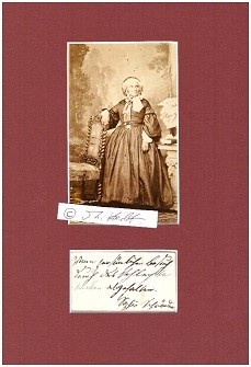 SOPHIE SCHRÖDER (1781-1868) deutsche Sängerin und Schauspielerin, die wesentlichste Protagonistin des idealistischen deutschen Darstellungsstils in der ersten Hälfte des 19. Jahrhunderts, Mutter von Wilhelm Smets und der Opernsängerin Wilhelmine Schröder-Devrient