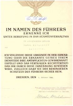 MARTIN MUTSCHMANN (1879-1947 in Moskau hingerichtet) deutscher Unternehmer und nationalsozialistischer Politiker. Von 1925 bis 1945 war er NSDAP-Gauleiter, ab 1933 Reichsstatthalter und ab 1935 zusätzlich Ministerpräsident von Sachsen.