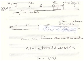 WITOLD LUTOSLAWSKI (1913–1994), polnischer Komponist und Dirigent, u.a. 1993 Polar Music Prize, Kyoto-Preis, Music Award und Goldmedaille der Royal Philharmonic Society 1993: Orden Pour le Mérite 1994: Orden des Weißen Adlers