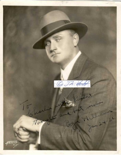 ROGER WILLIAMS (1889-1939) US-amerikanischer Schauspieler / american actor