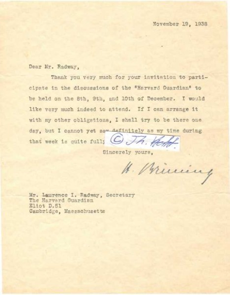 HEINRICH BRÜNING (1885-1970 USA) deutscher Politiker der Zentrumspartei und vom 30. März 1930 bis zum 30. Mai 1932 Reichskanzler