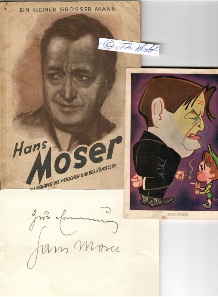 HANS MOSER (1880-1964) österreichischer Komiker, Volksschauspieler