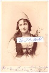 BABETTE REINHOLD-DEVRIENT (Babette Devrient-Reinhold,1863-1940) deutsch-österreichische Theater- und Filmschauspielerin, 1889-1932 am Wiener Burgtheater, Ehrenmitglied, verheiratet mit Max Devrient