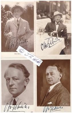 OTTO GEBÜHR (1877-1954) deutscher Schauspieler. Berühmt wurde er in der Rolle des Preußenkönigs Friedrich des Großen, die er zwischen 1920 und 1942 in zwölf Filmen spielte.