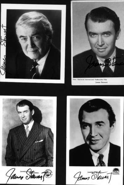 JAMES STEWART (1908-97) US-amerikanischer Schauspieler, Ehrenoscar, zwei Golden Globes, Goldener Ehrenbär sowie der Presidential Medal of Freedom, zwei Golden Globes, dem Goldenen Ehrenbären sowie der Presidential Medal of Freedom, im Zweiten Weltkrieg zwei Golden Globes, dem Goldenen Ehrenbären sowie der Presidential Medal of Freedom; im Zweiten Weltkrieg Bomberpilot bei den United States Army Air Forces (USAAF), zuletzt Brigadegeneral