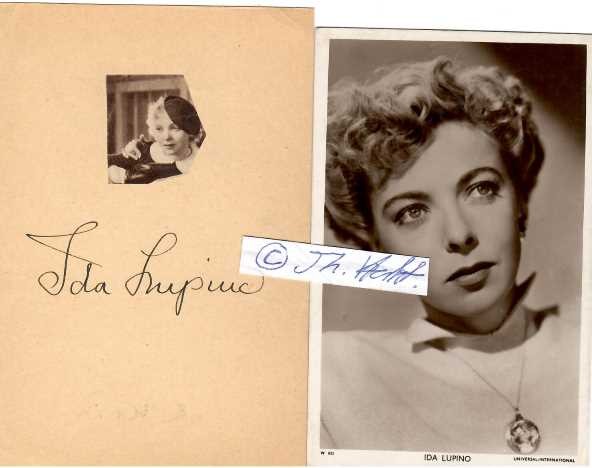 IDA LUPINO (1918-95) britisch-US-amerikanische Schauspielerin, Regisseurin, Produzentin und Autorin. Sie wurde in den 1940er-Jahren zum Filmstar und war später eine der wenigen Filmemacherinnen ihrer Generation in Hollywood.