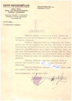 KRUPP-DRUCKENMÜLLER GmbH 1938 (Berliner Traditionsunternehmen der Stahlbaubranche) Beispiele für ingenieurtechnisch herausragende Stahlkonstruktionen dieser Firma in Berlin sind : die Hangar- und Flugsteigdächer des Flughafens Tempelhof (1935/36) die Ausstellungshalle der Neuen Nationalgalerie (1965) das Dachtragwerk des Internationalen Congress Centrums (1970) die Überdachung des Velodrom (1995/96)