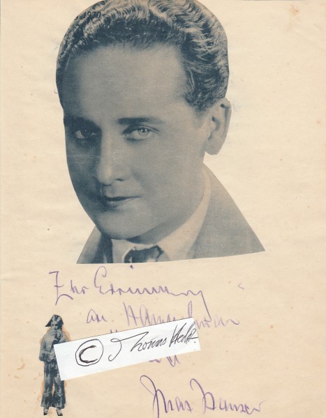 MAX HANSEN (1897-1961) dänisch-deutscher Kabarettist, Filmschauspieler und Operettensänger (Tenor), scharfzüngige Spott-Chansons, verheiratet mit Lizzi Waldmüller